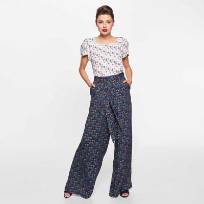 Simone Print Small Figures Navy